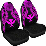 Hawaii Polynesian Car Seat Covers Pride Seal And Hibiscus Pink - 232125 - YourCarButBetter