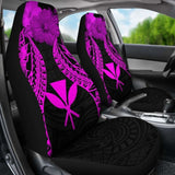 Hawaii Polynesian Car Seat Covers Pride Seal And Hibiscus Pink - 232125 - YourCarButBetter