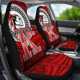 Hawaii Polynesian Car Seat Covers - Red Raider Kahuku - 105905 - YourCarButBetter