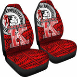 Hawaii Polynesian Car Seat Covers - Red Raider Kahuku - 105905 - YourCarButBetter