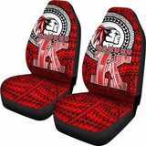 Hawaii Polynesian Car Seat Covers - Red Raider Kahuku - 105905 - YourCarButBetter