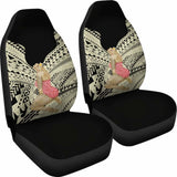 Hawaii Polynesian Hula Girl Wearing Plumeria Car Seat Covers 105905 - YourCarButBetter