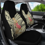 Hawaii Polynesian Hula Girl Wearing Plumeria Car Seat Covers 105905 - YourCarButBetter