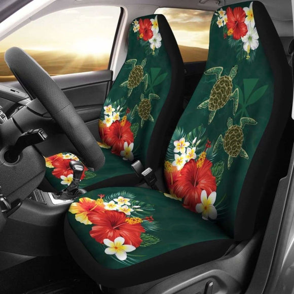 Hawaii Sea Turtle Hibiscus Plumeria Car Set Cover - New - Awesome 091114 - YourCarButBetter