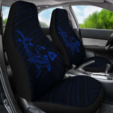 Hawaii Shark Blue Polynesian Car Seat Covers - 1 102802 - YourCarButBetter
