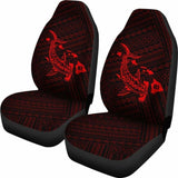 Hawaii Shark Red Polynesian Car Seat Covers - 1 102802 - YourCarButBetter