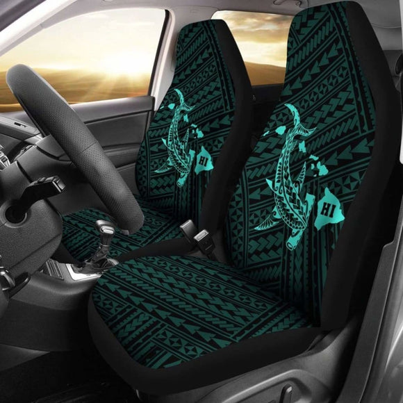 Hawaii Shark Turquoise Polynesian Car Seat Covers - 1 102802 - YourCarButBetter