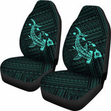 Hawaii Shark Turquoise Polynesian Car Seat Covers - 1 102802 - YourCarButBetter