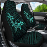 Hawaii Shark Turquoise Polynesian Car Seat Covers - 1 102802 - YourCarButBetter