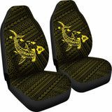 Hawaii Shark Yellow Polynesian Car Seat Covers - 1 102802 - YourCarButBetter