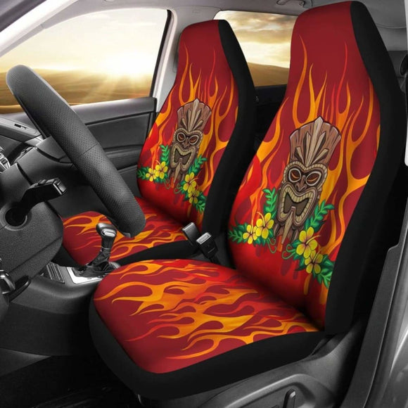 Hawaii Tiki God Hibiscus Car Seat Covers 9 232125 - YourCarButBetter