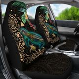 Hawaii Tiki Polynesian Car Seat Cover - Turtle Mix Hibiscus Gold Awesome 091114 - YourCarButBetter