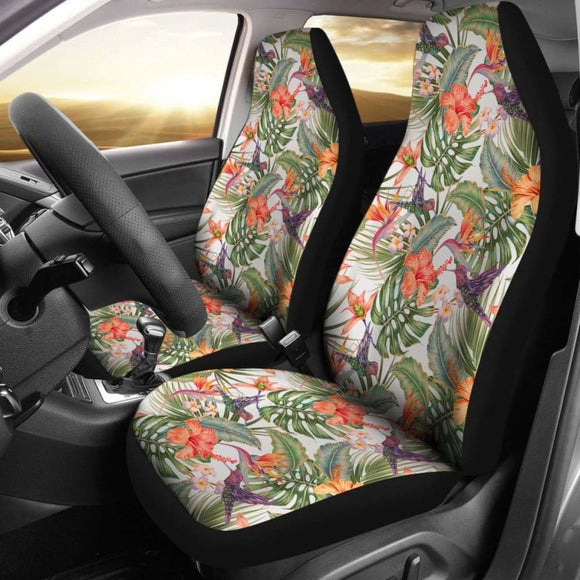 Hawaii Tropical Hibiscus Hummingbird Car Seat Covers 7 232125 - YourCarButBetter