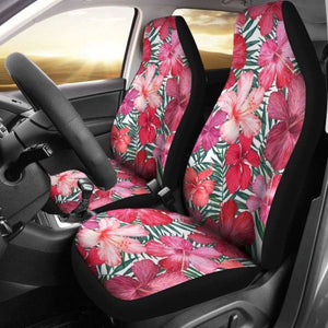 Hawaii Tropical Hibiscus Palm Leaf Car Seat Covers 232125 - YourCarButBetter