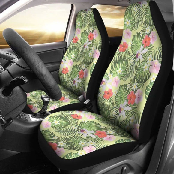 Hawaii Tropical Hibiscus Plumeria Car Seat Covers 232125 - YourCarButBetter