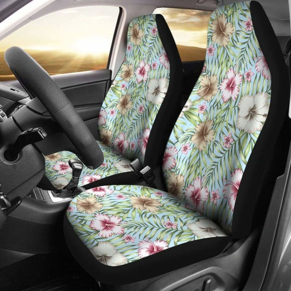 Hawaii Tropical Hibiscus Plumeria Car Seat Covers 232125 - YourCarButBetter
