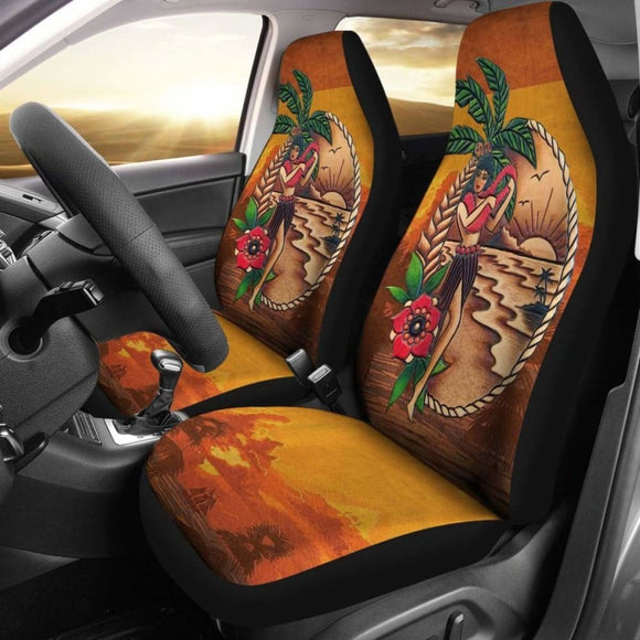 Hawaii Tropical Hula Girl Car Seat Covers Amazing 105905 - YourCarButBetter