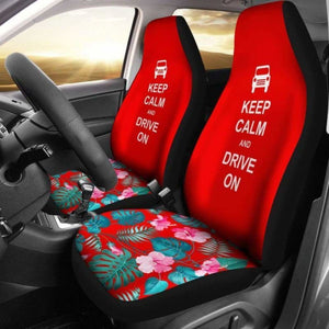 Hawaii Tropical Keep Calm And Drive On Car Seat Covers 9 163730 - YourCarButBetter