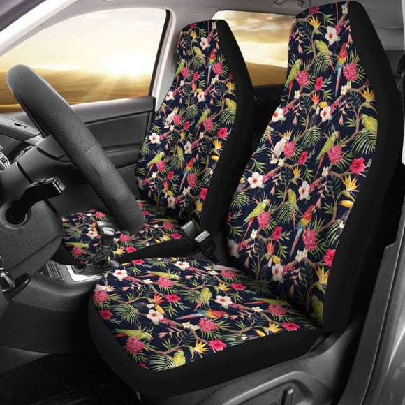 Hawaii Tropical Parrot Hibiscus Car Seat Covers 232125 - YourCarButBetter