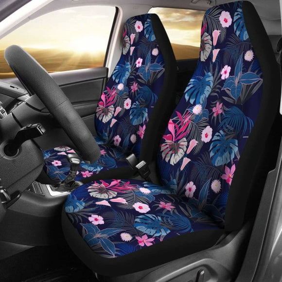 Hawaii Tropical Plumeria Palm Leaf Car Seat Covers 7 153908 - YourCarButBetter