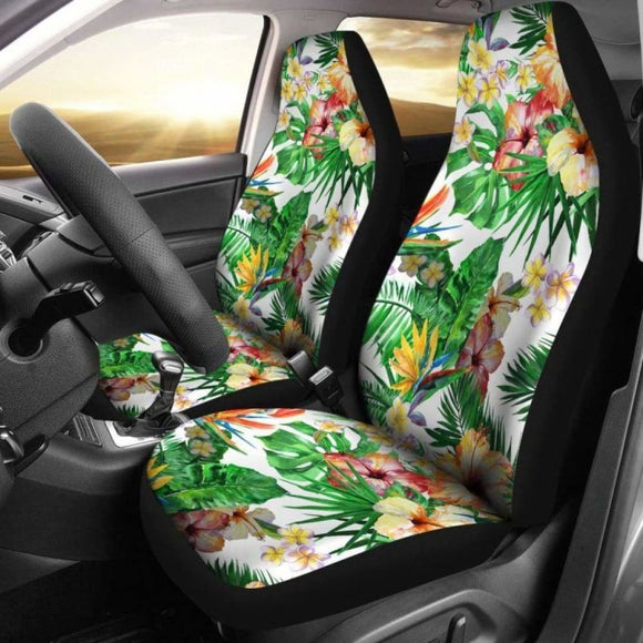 Hawaii Tropical Strelitzia Hibiscus Car Seat Covers 232125 - YourCarButBetter