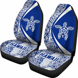 Hawaii Turlte Polynesian Car Seat Covers - Circle Style Blue Amazing 105905 - YourCarButBetter