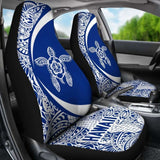 Hawaii Turlte Polynesian Car Seat Covers - Circle Style Blue Amazing 105905 - YourCarButBetter