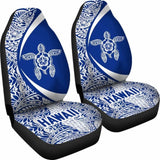 Hawaii Turlte Polynesian Car Seat Covers - Circle Style Blue Amazing 105905 - YourCarButBetter