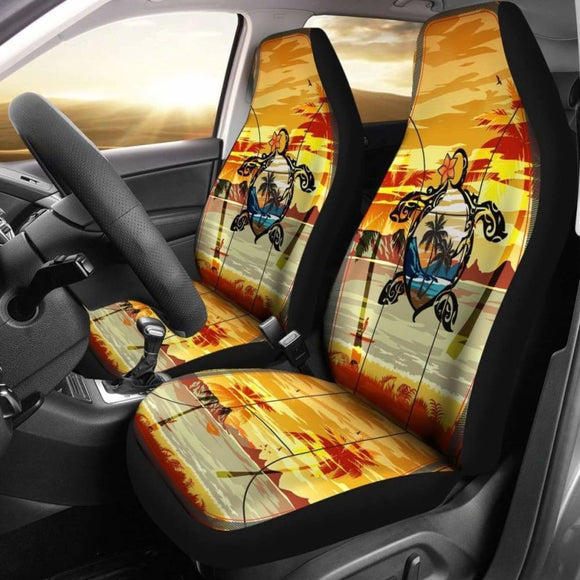 Hawaii Turtle Coconut Tree Car Seat Covers - New - Awesome 091114 - YourCarButBetter