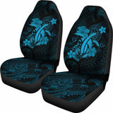 Hawaii Turtle Flower Polynesian Car Seat Covers - Turquoise - New Awesome 091114 - YourCarButBetter
