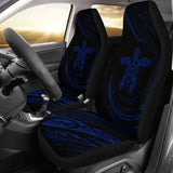 Hawaii Turtle Hibiscus Car Seat Covers - Blue - Best Look - 091114 - YourCarButBetter