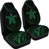 Hawaii Turtle Hibiscus Car Seat Covers - Green - Best Look - 091114 - YourCarButBetter