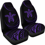 Hawaii Turtle Hibiscus Car Seat Covers - Purple - Best Look - 091114 - YourCarButBetter