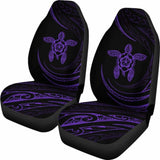 Hawaii Turtle Hibiscus Car Seat Covers - Purple - Best Look - 091114 - YourCarButBetter