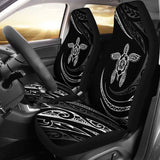 Hawaii Turtle Hibiscus Car Seat Covers - White - Best Look - 091114 - YourCarButBetter