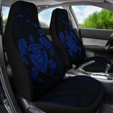 Hawaii Turtle Hibiscus Map Car Seat Covers - Blue - New - 091114 - YourCarButBetter