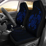 Hawaii Turtle Hibiscus Map Car Seat Covers - Blue - New - 091114 - YourCarButBetter