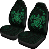 Hawaii Turtle Hibiscus Map Car Seat Covers - Green - New - 091114 - YourCarButBetter