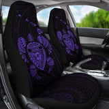 Hawaii Turtle Hibiscus Map Car Seat Covers - Purple - New - 091114 - YourCarButBetter