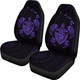 Hawaii Turtle Hibiscus Map Car Seat Covers - Purple - New - 091114 - YourCarButBetter