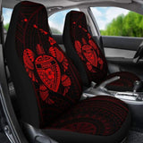 Hawaii Turtle Hibiscus Map Car Seat Covers - Red - New - 091114 - YourCarButBetter