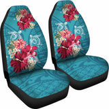 Hawaii Turtle Hibiscus Plumeria Blue Polynesian - Car Seat Cover New Awesome 091114 - YourCarButBetter