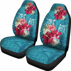 Hawaii Turtle Hibiscus Plumeria Blue Polynesian - Car Seat Cover New Awesome 091114 - YourCarButBetter
