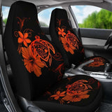 Hawaii Turtle Hibiscus Poly Orange Car Seat Covers - New - Awesome 091114 - YourCarButBetter