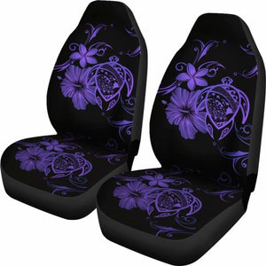 Hawaii Turtle Hibiscus Poly Purple Car Seat Covers - New - Awesome 091114 - YourCarButBetter