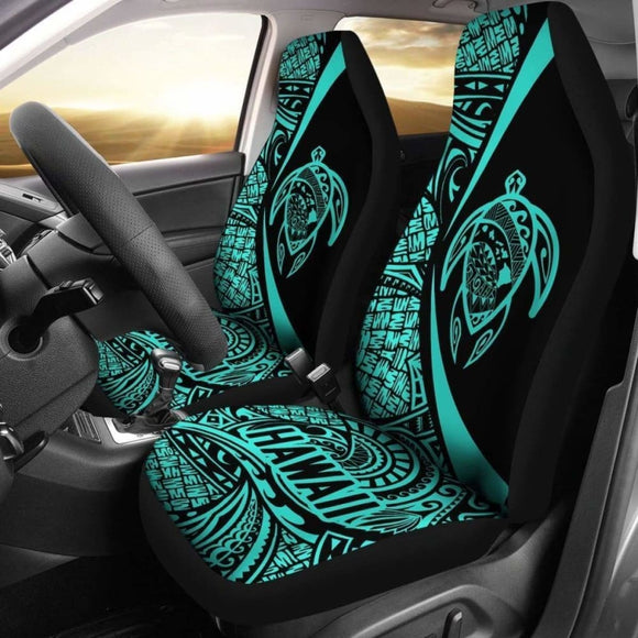 Hawaii Turtle Map Polynesian Car Seat Covers - Turquoise - Best Look - New 091114 - YourCarButBetter