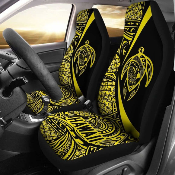Hawaii Turtle Map Polynesian Car Seat Covers - Yellow - Best Look - New 091114 - YourCarButBetter