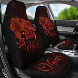 Hawaii Turtle Ohana Hibiscus Poly Car Seat Covers - Red - New Awesome 091114 - YourCarButBetter