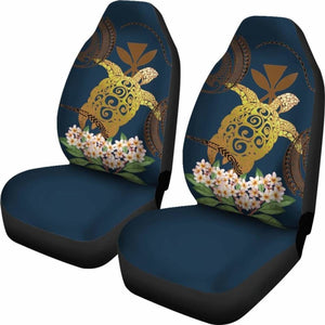 Hawaii Turtle Plumeria Polynesian Kanaka Map - Blue Style - Car Seat Cover New Awesome 091114 - YourCarButBetter