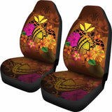 Hawaii Turtle Tribal Map Hibiscus Plumeria Car Seat Cover - New 091114 - YourCarButBetter